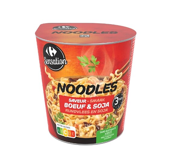 Noodles saveur boeuf & soja de CARREFOUR SENSATION