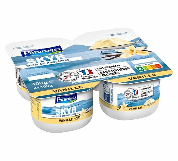 FRomage frais skyr vanille de PATURAGES